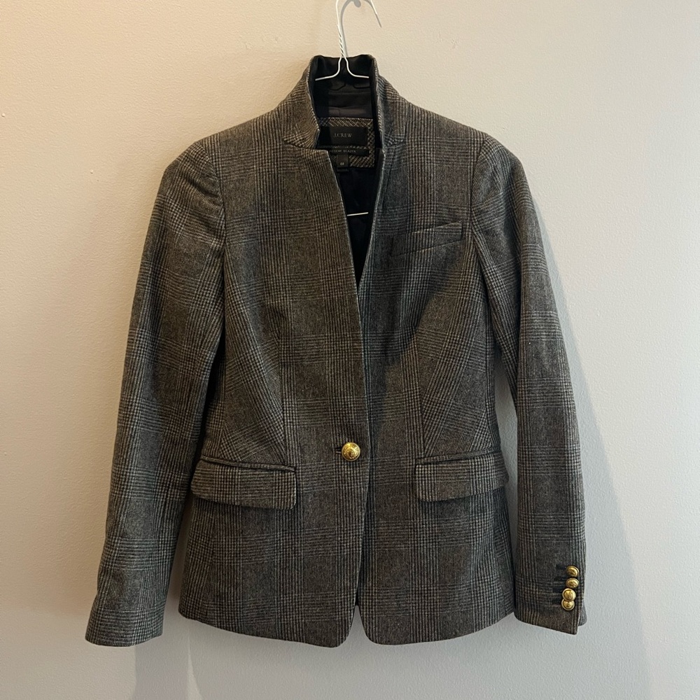 JCrew plaid Regents blazer